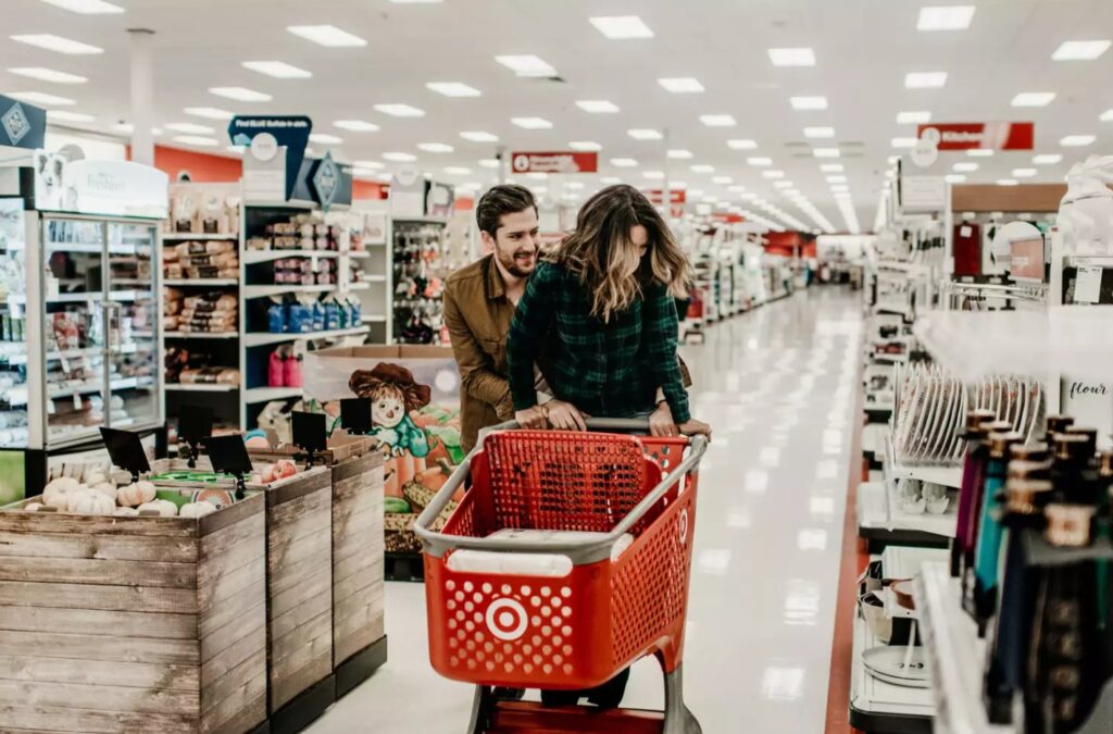 Couple at Target store