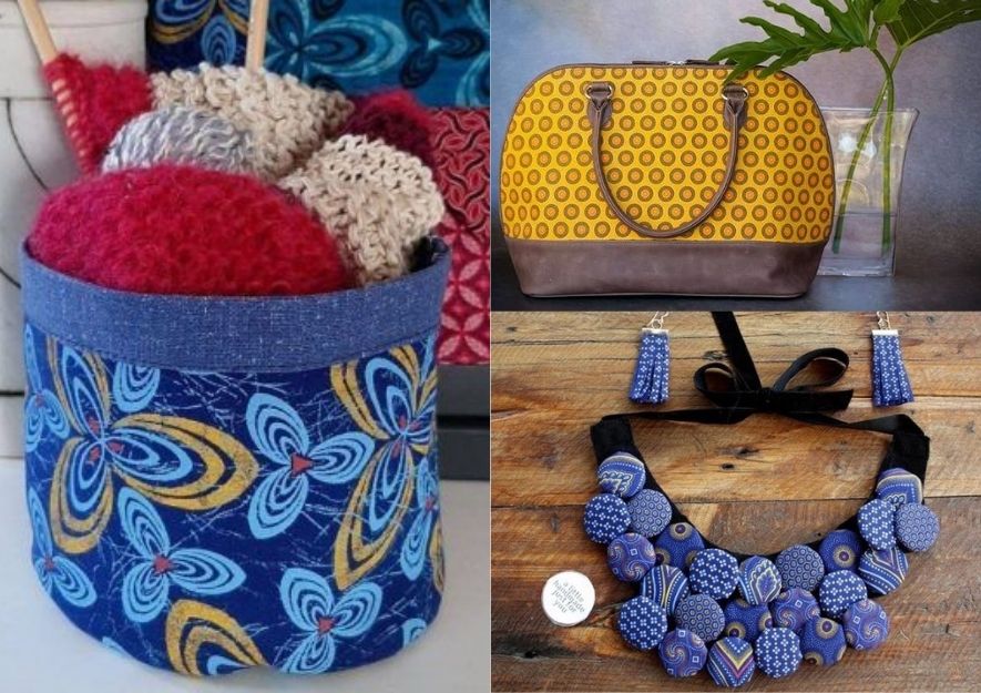 SA Customized Shweshwe Fabric Pouches. Image Source: global fabrics