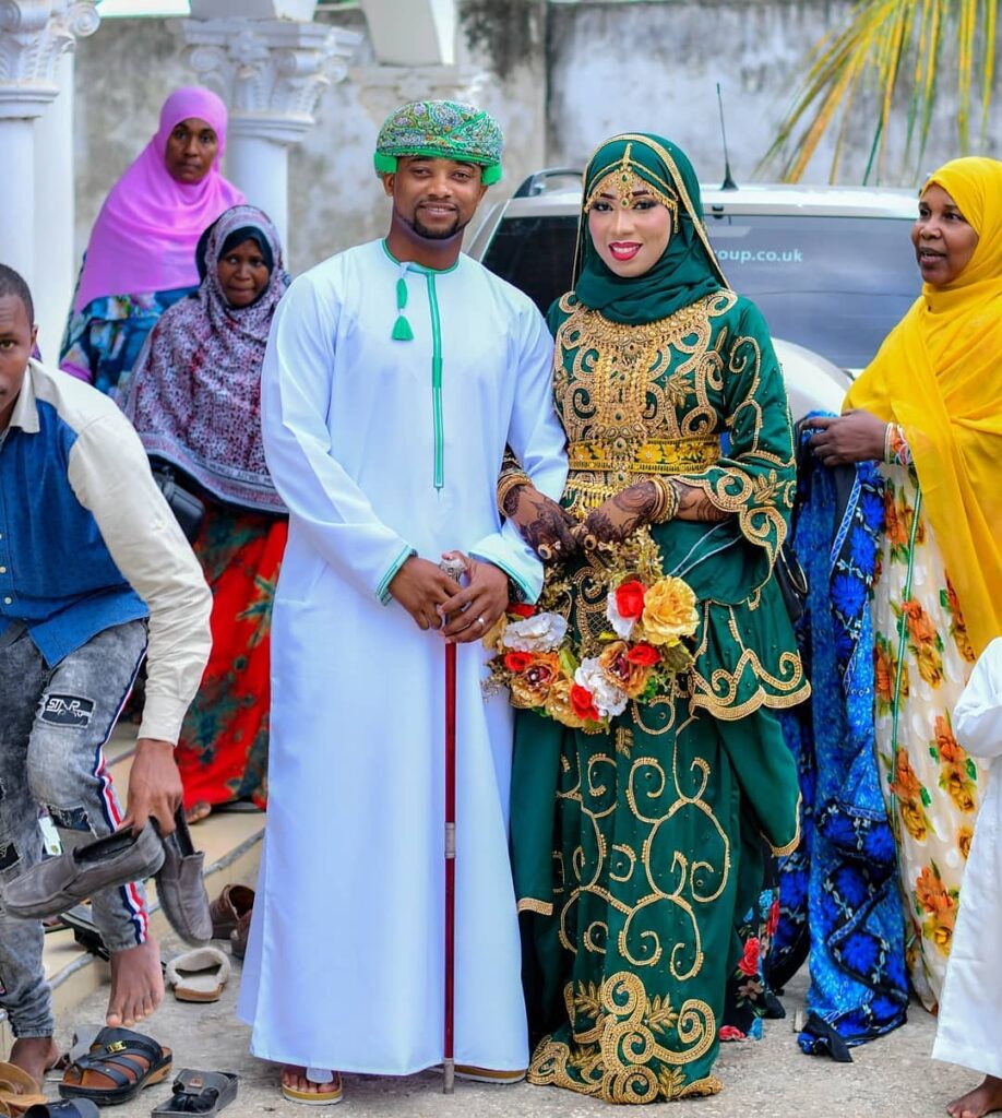 A Muslim bride in Tanzania. Image Source: X.Tanzanian Muslim Bridals