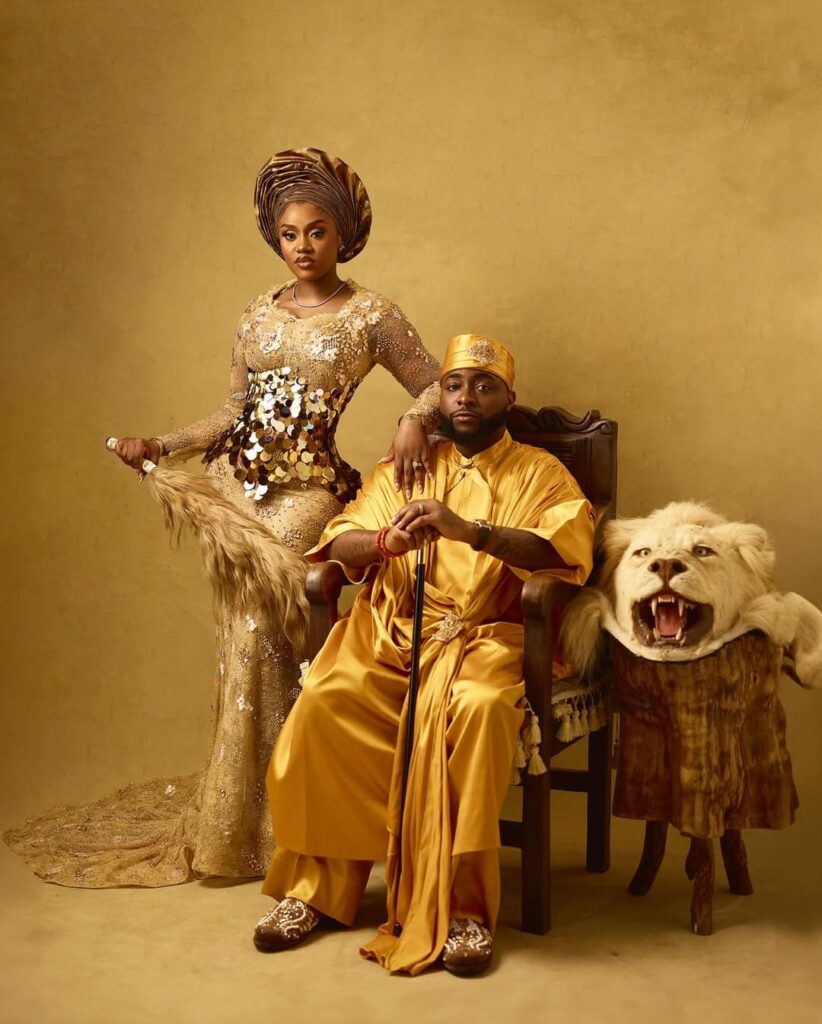 Davido and Chioma held their traditional wedding in 2014 and their white wedding in 2025. Image Source: Instagram