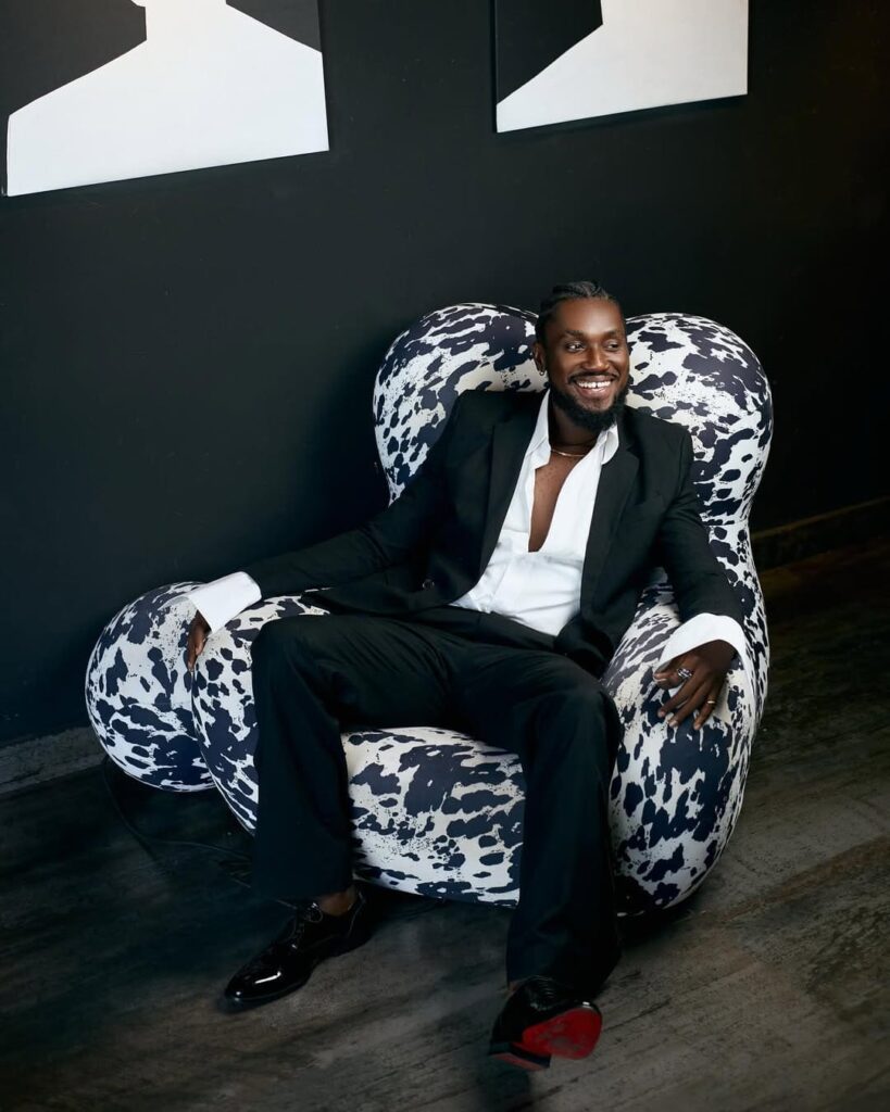 Collins Obeng-Marnu is the creative director of House of Paon, one of Ghana's top fashion/clothing brands that specialises in bridals and women's outfits. 
Image Source: Instagram/pa0n