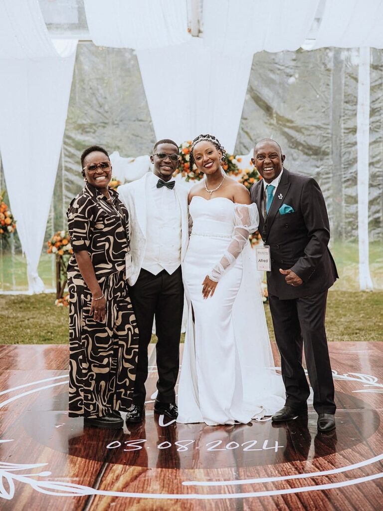 House of Dotty Events creative director (on the immediate left), pictured with a Kenyan couple (in the middle). Image Source: Instagram: @house_of_dotty