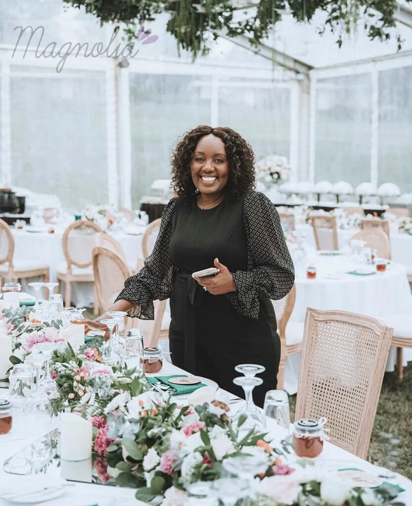 Magnolia Event Planners' creative director. Image Source: Instagram/@magnoliaeventplannerskenya