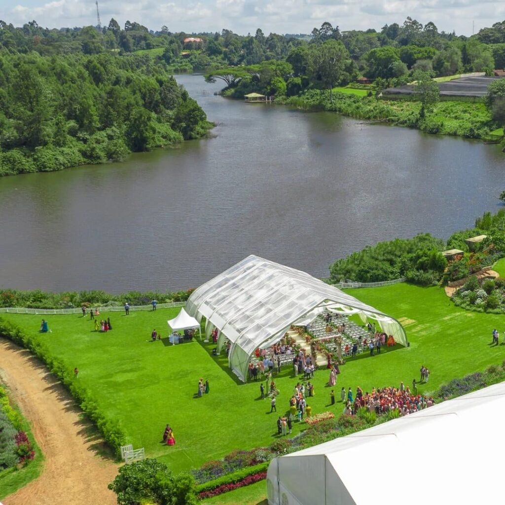 Naiposha Gardens is a beautiful wedding and event ground in Limuru, Kenya. Image Source: Instagram/@naiposhagardens