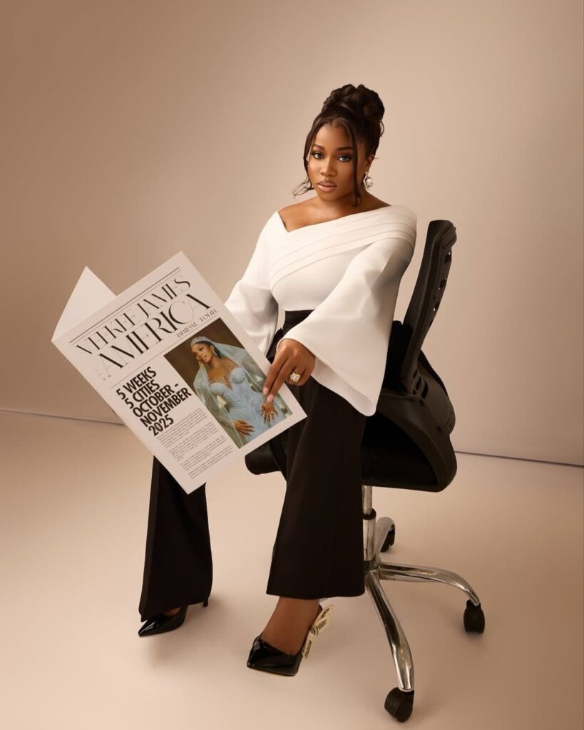 Ruth Erikan James, popularly known by her business name Veekee James, is arguably one of the best bridal fashion designers in Nigeria. Image Source: Instagram/@veekee_james