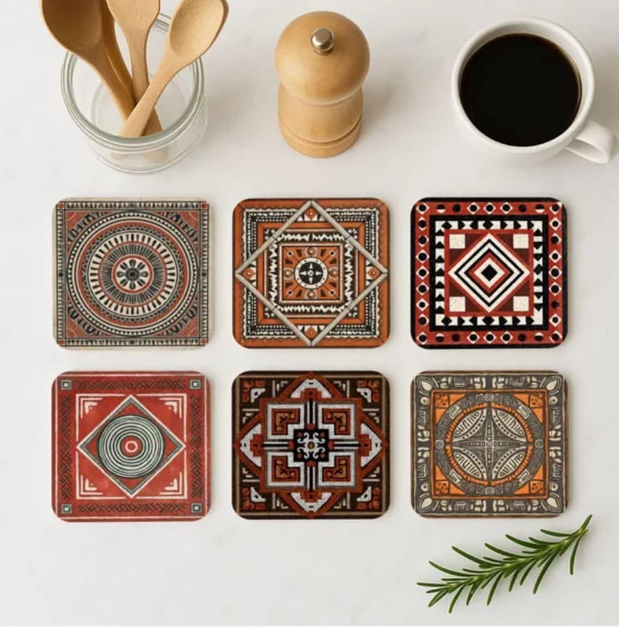 Kenyan coaster set. Source: Etsy