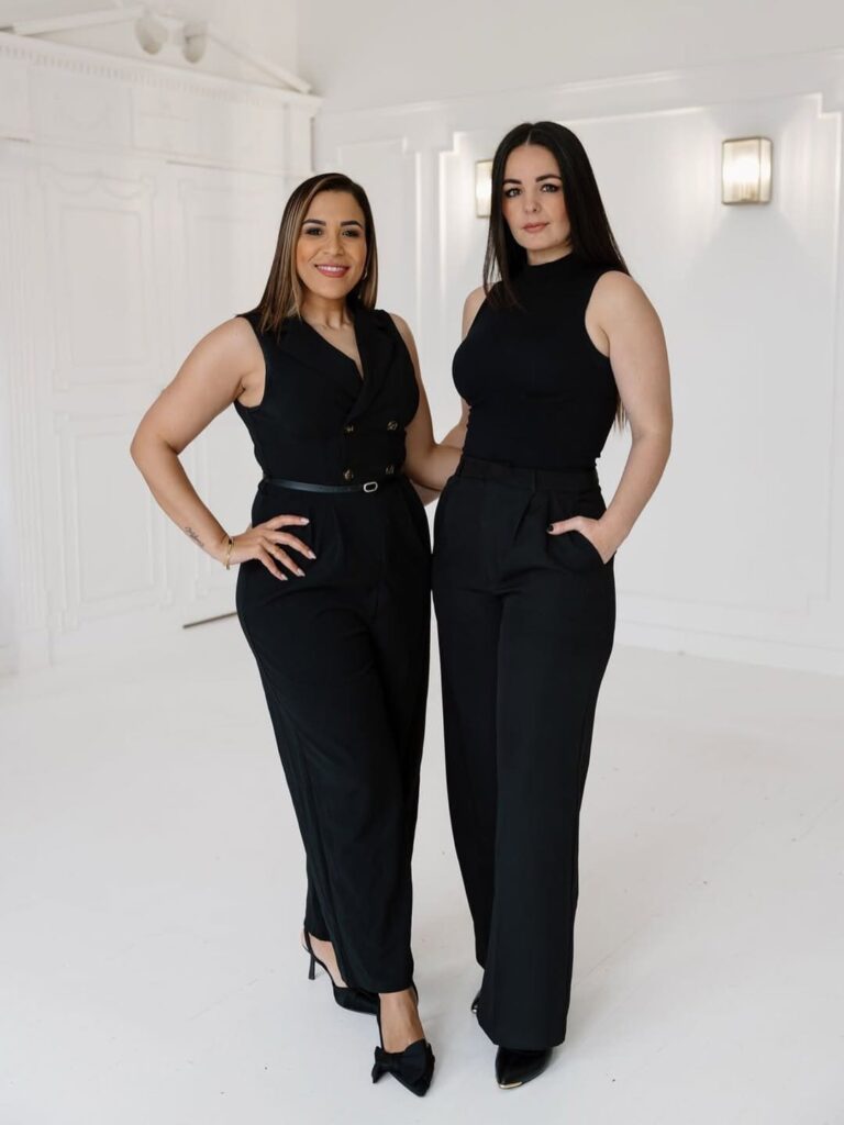 360 Link Events CEO, Zita Duarte De Abreu, and Steph De Freitas-Perrins, the creative director behind every stunning detail you see for design and print. Image Source: Instagram/@360link_events